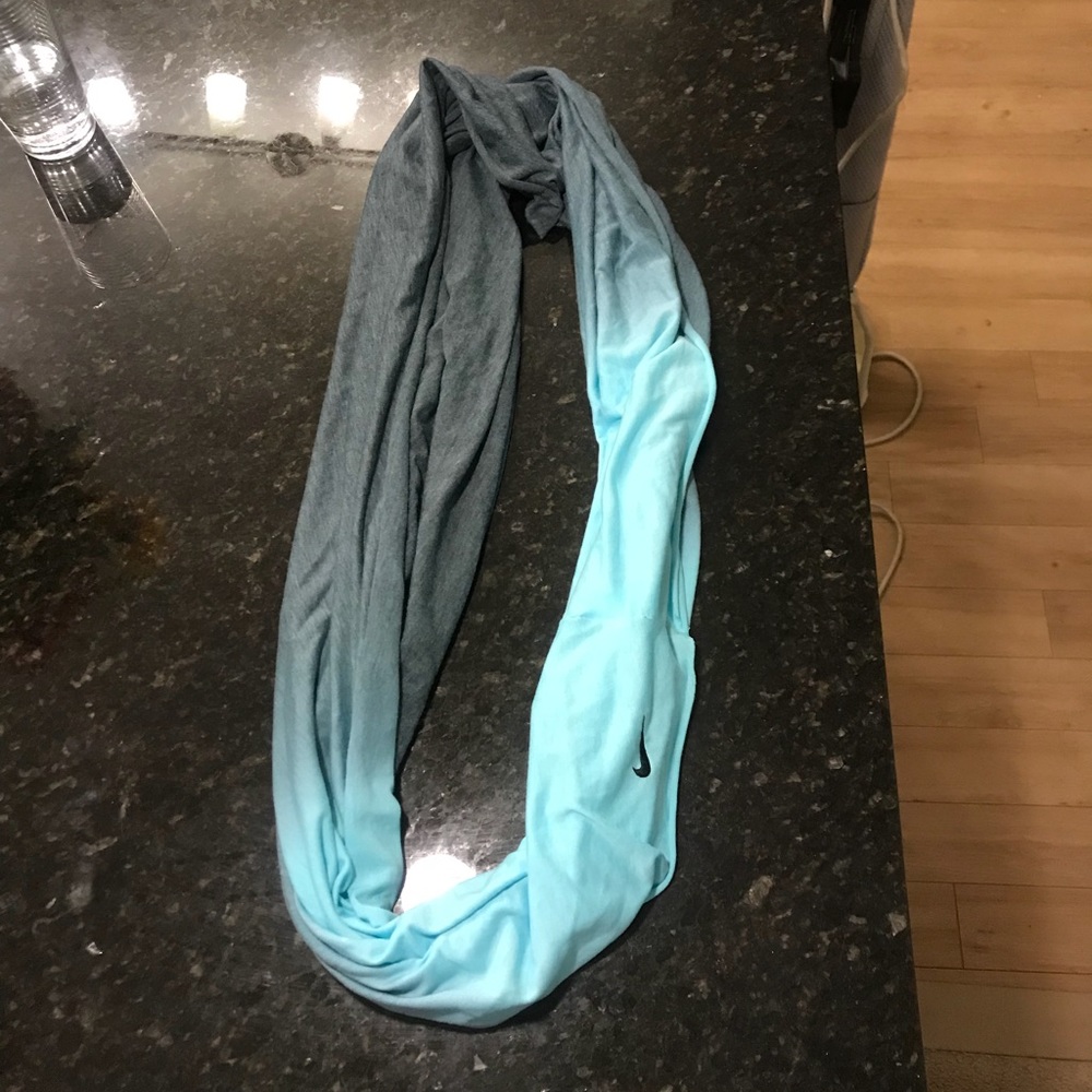 Nike blue ombré infinity scarf